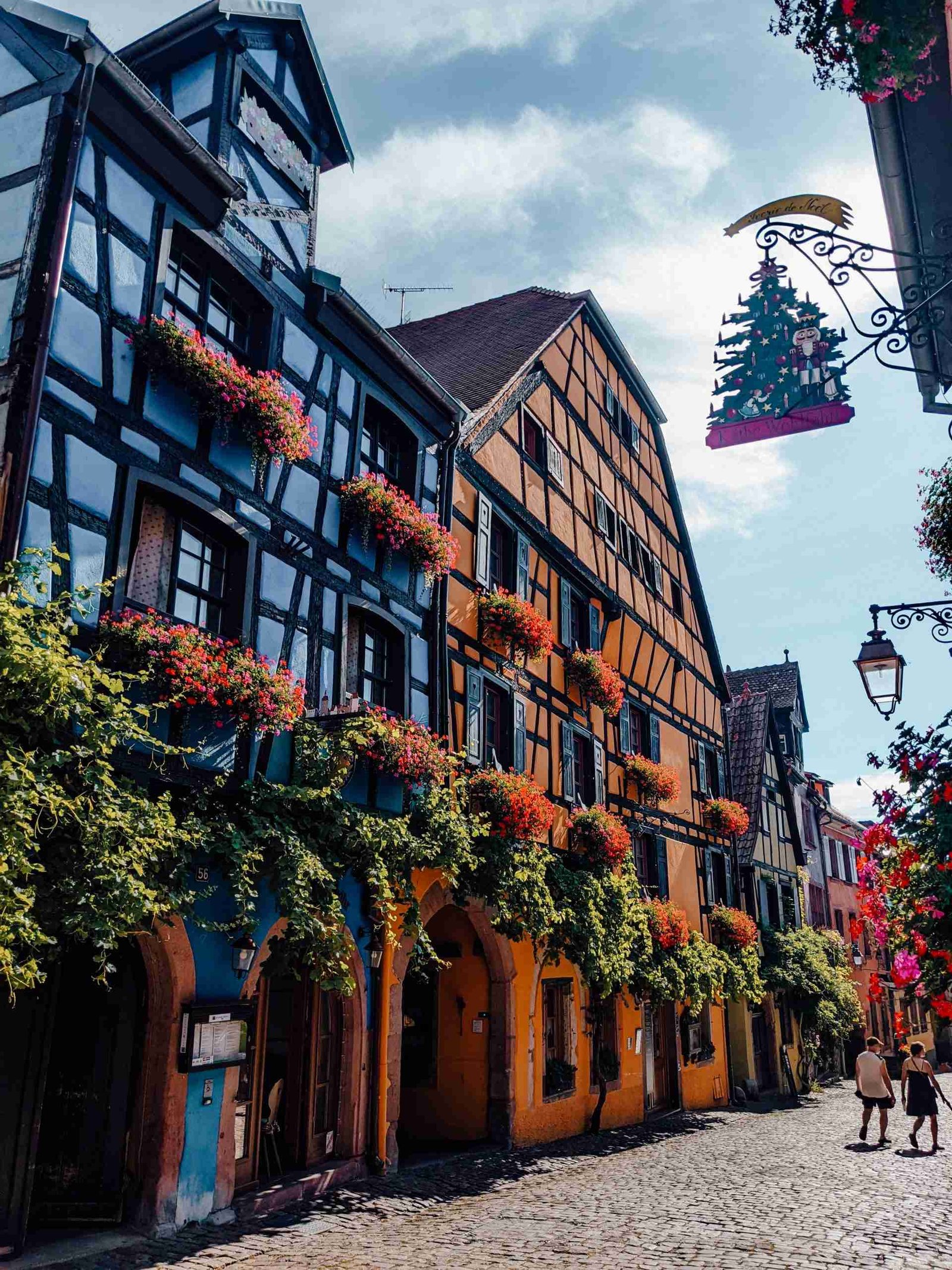 The colourful town of Riquewihr - a highlight from our road trip