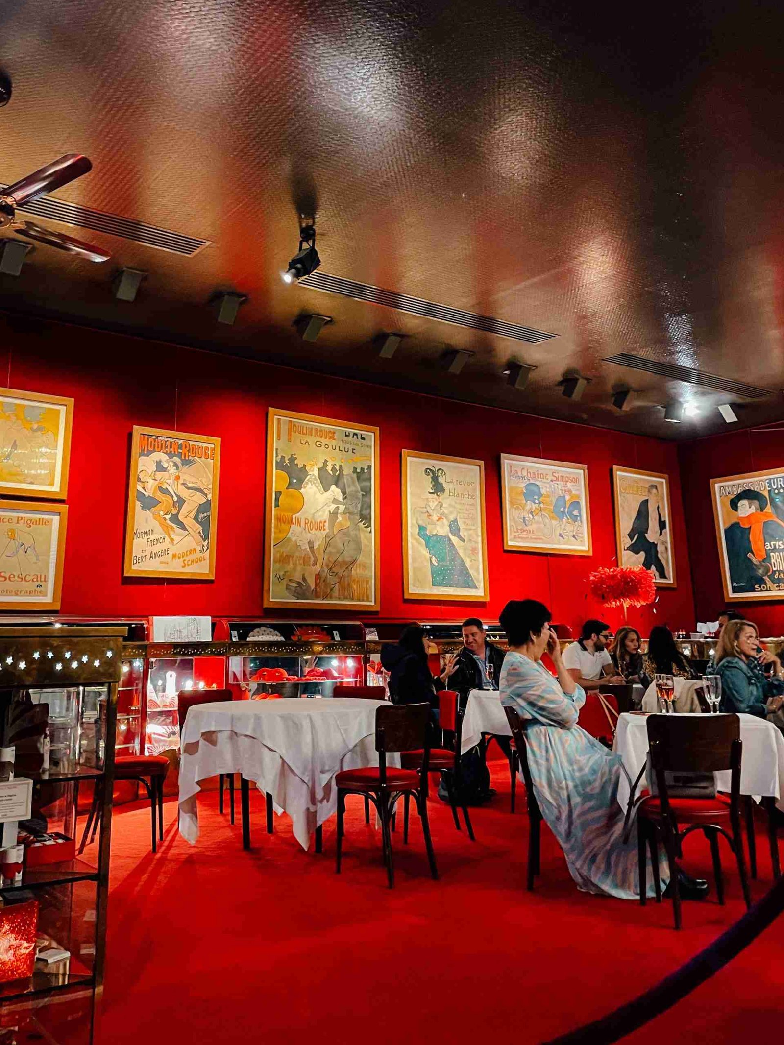 historic posters for the cabaret scene in Paris