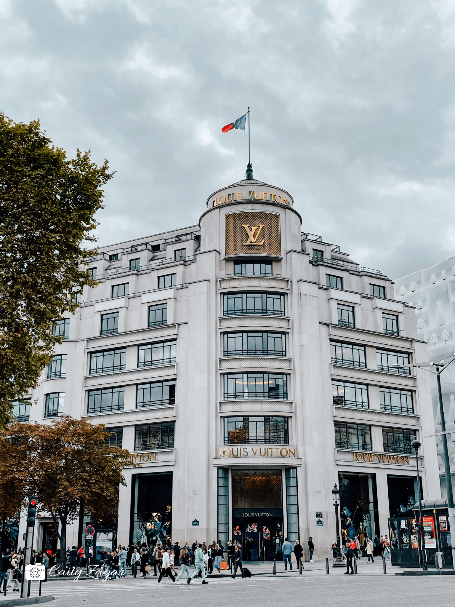 The Louis Vuitton store in Paris, the largest LV store in the world!