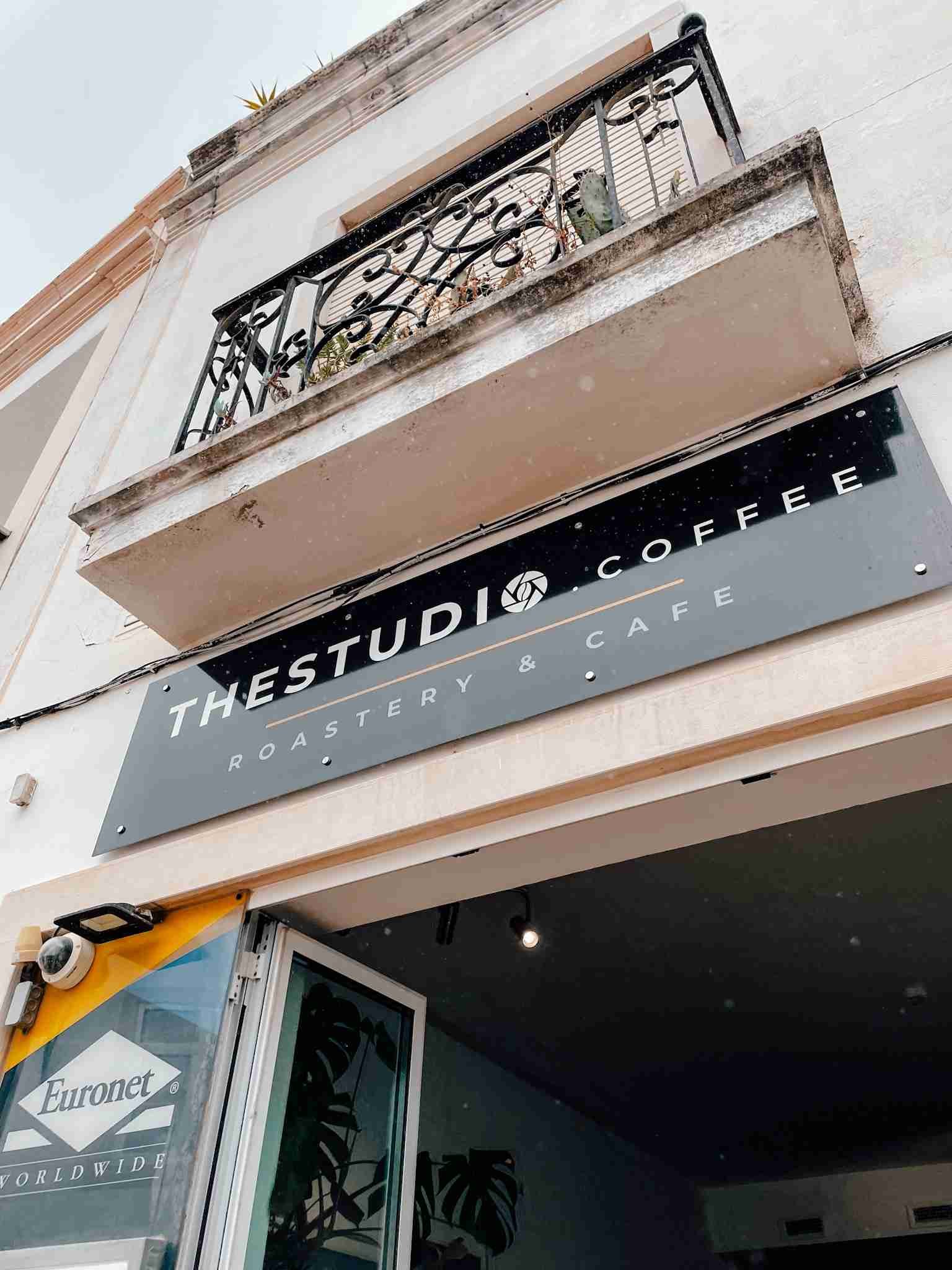 The storefront of the studio.coffee cafe