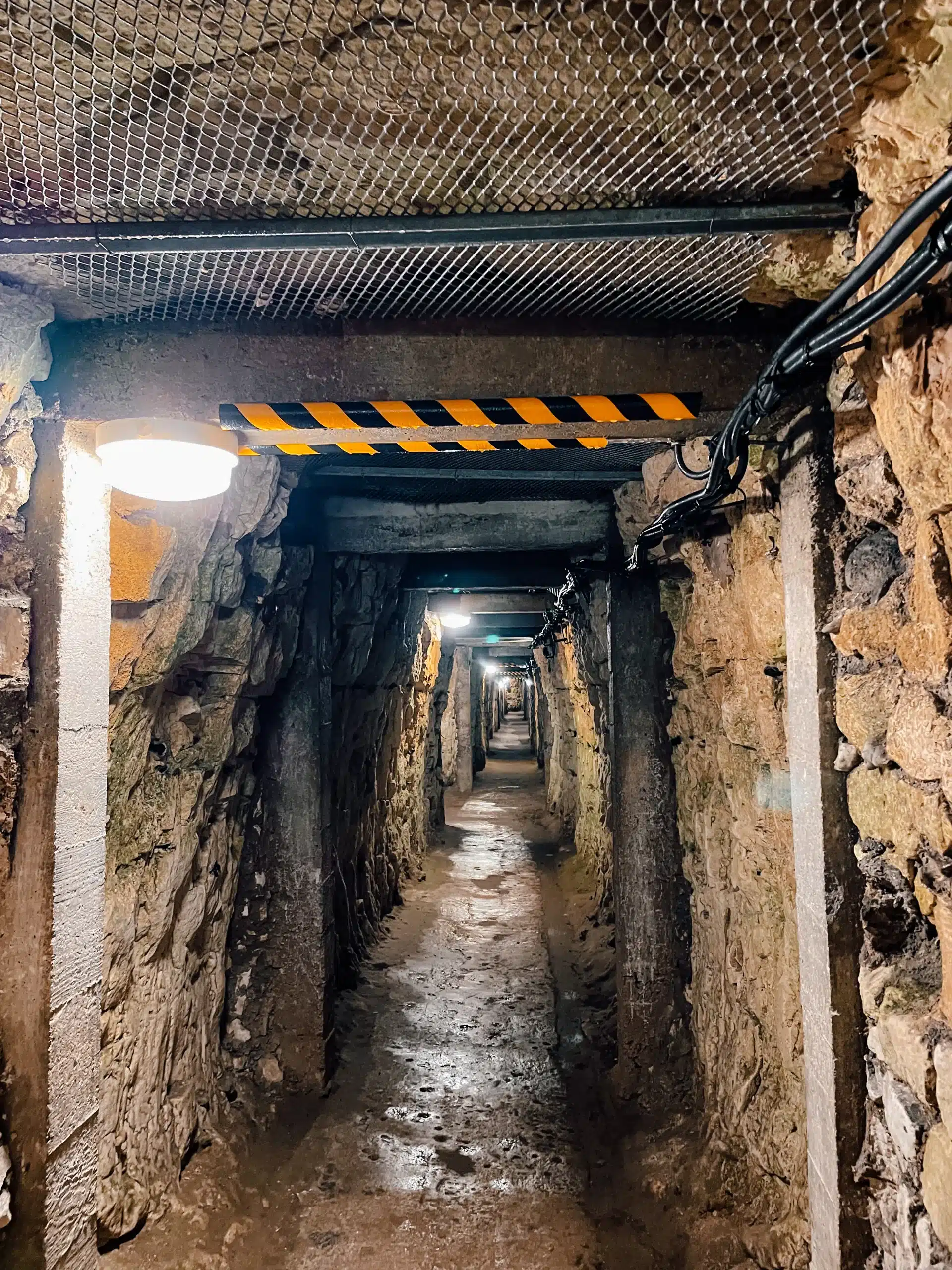Underneath Vimy Ridge in the tunnels 