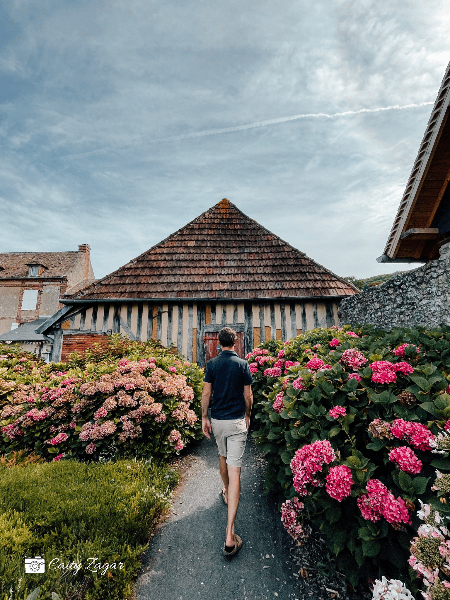 A quaint farm in the french country side used to make cider in Normandy