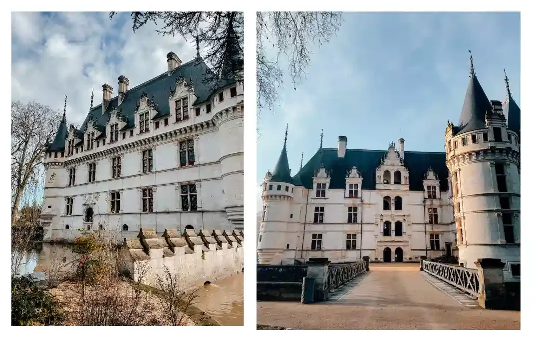 Views of the chateau Azay le Rideau while walking around the grounds